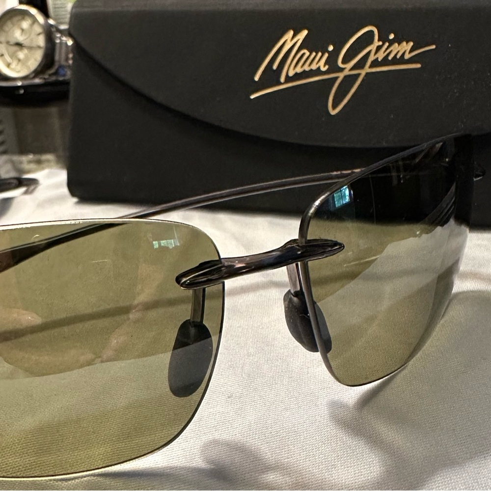 Maui Jim Rimless Sunglasses with Gray Tint